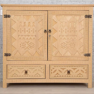 Aparadores de madera modernos Gabinete de almacenamiento con estantes ajustables y gran capacidad para la organización de la Oficina y el hogar Venta caliente - Product Image 1