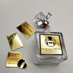 Calcomanías Adhesivas de Aluminio Delgadas Doradas y Negras de Alta Calidad 2023, Resistentes al Agua, 500 Piezas para Perfumes, Vidrio, Velas y Manualidades - Product Image 2