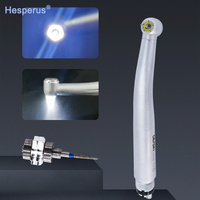 Pièce à main dentaire LED personnalisée avec turbine céramique haute vitesse, jet 5 voies, bouton poussoir, générateur électronique et fonction de couple, pour instruments de dentisterie