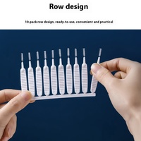 Brosse de nettoyage pour douche en plastique écologique Mario Mini avec aiguille de dragage pour le nettoyage des espaces étroits des toilettes et de la salle de bain