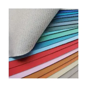 Rolos de couro sintético falso em PVC à prova d'água, tecido colorido sintético em relevo para móveis de sofá, preço de fábrica