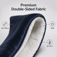 Plaid chauffant matelassé doux en flanelle, taille personnalisée, lavable, pour l'hiver, usage hospitalier, vente en gros pour l'Europe et le monde entier