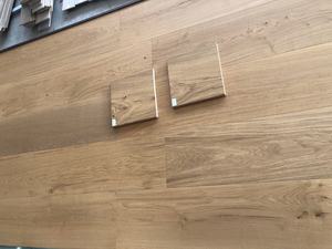 150mm/165mm/190mm/260mm blanco roble cepillado de madera laminada de suelos de <span class=keywords><strong>parquet</strong></span> <span class=keywords><strong>barato</strong></span> - Product Image 4