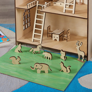 Casa de muñecas de madera en miniatura, muebles de casa de muñecas en miniatura, ooden ooiy Miniature ollollhouse Kit, venta al por mayor, 1:12 - Product Image 5