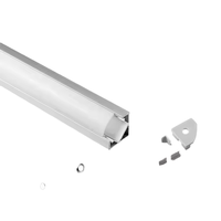Barre lumineuse LED d'angle supérieure à 45 degrés, petite série, en aluminium 6063 T5, pour armoires, meubles, vente en gros d'usine, OEM