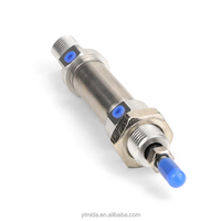 Mini cylindre pneumatique électrique micro, type MA16X10SU, standard, double effet/simple effet, corps en acier inoxydable