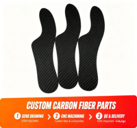 Semelles orthopédiques personnalisées en fibre de carbone selon votre dessin (fichiers DWG/STP), usinées CNC et inspectées pour les cliniques de réadaptation