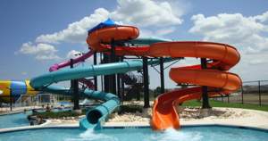 Aqua Water Play Kids Tube Slide Set Parque de fibra de vidrio Juguetes Equipo para piscina Precio de venta - Product Image 4