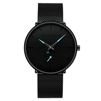 Jam Tangan Pria Hannah Martin 1240 Anti Air Trend Korea Versi Terbaru Fashion Kasual Second Hand Tali Baja Mesh Quartz