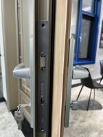 VOBO-Porte en bois massif et verre avec cadre en aluminium en option-Élégance culturelle haut de gamme pour les maisons modernes, le salon et l'extérieur