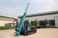 Foreuse mobile diesel pour puits d'eau avec compresseur d'air, diamètre 70-110 mm, profondeur 1200 m, pour l'irrigation agricole en Chine