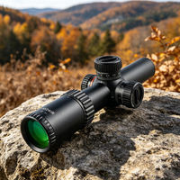 Lunette de chasse 1.2-6x24IR, diamètre 30 mm, étanche, antichoc, ligne de visée lumineuse rouge et verte, type universel