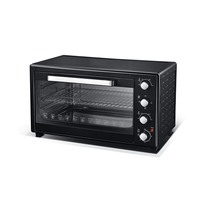 Four électrique encastrable multifonction portable 2000W 60L en acier inoxydable avec porte vitrée, fonction convection/turbo