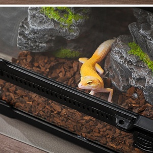 ตู้เลี้ยงสัตว์เลื้อยคลานแบบเปิดด้านหน้ากระจกเต็มบาน ขนาด 8x8x12.8 นิ้ว พร้อมฉากหลัง 3 มิติ สำหรับสัตว์เลื้อยคลานและสัตว์ครึ่งบกครึ่งน้ำ - Product Image 5