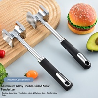 Marteau à viande double face pour attendrir les steaks, coupe-tendon de bœuf avec poignée, pour usage domestique, emballé