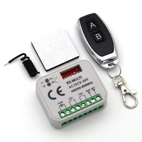 Receptor RX de 2 canales 9-30V con control remoto SOS con código de aprendizaje
