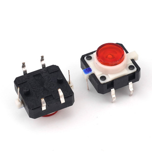 Tùy chỉnh 12x12 mét ánh sáng-up Tactile chuyển đổi momentary push button chuyển 6pin Dip chiếu sáng thiết bị chuyển mạch với đèn <span class=keywords><strong>LED</strong></span> - Product Image 2
