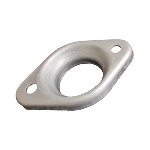 热卖Gr2钛排气法兰2孔深冲不锈钢零件冲压汽车垫圈法兰，用于催化剂和消声器 - Product Image 1