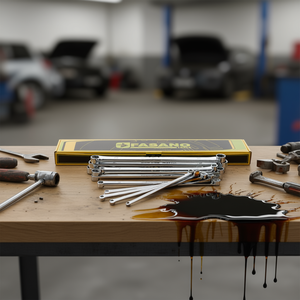 Fasano Combination Wrench <b>Set</b> 8 <b>Pc</b> Metric Chrome Vanadium Steel Auto Repair Tools - Product Image 3