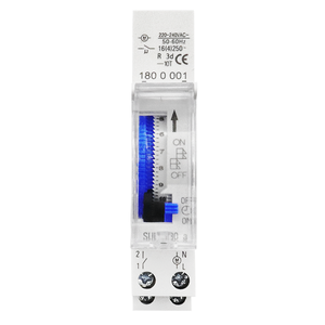 Chất lượng cao 220VAC Analog cơ khí Auto-off ROTARY Electric hẹn giờ chuyển đổi 15 phút Thời gian Din Rail núi sul180a 16A - Product Image 1