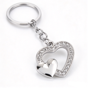 Cute Heart Shape Crystal Keychain Silver Gold Rhinestone Bag Charm <b>Birthday</b> <b>Gift</b> <b>for</b> Women Girls <b>best</b> <b>friend</b> <b>birthday</b> <b>gifts</b> <b>for</b> - Product Image 2
