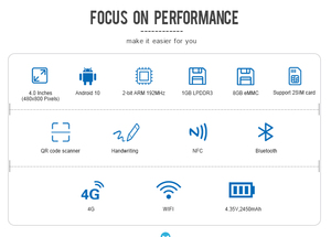 4-дюймовый программируемый ручной pos-терминал 4G Wifi Android 10 OS smart POS терминал без принтера - Product Image 6
