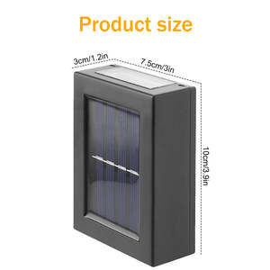 Éclairage extérieur LED solaire-Lampe murale étanche super lumineuse - Product Image 4