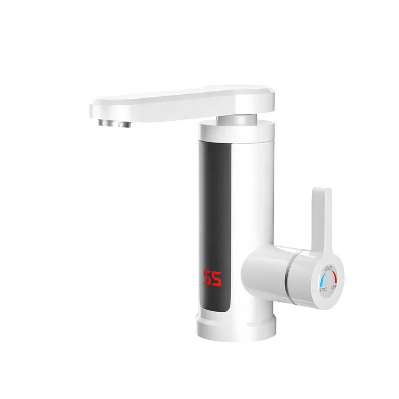 Over Temperature Protection Safe and Special Water Faucet with Electric Heater Instant Hot Water Tap Plastic Carton Box White