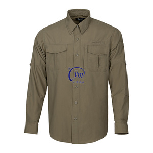 <span class=keywords><strong>Camicia</strong></span> da uomo a manica lunga con protezione solare impermeabile ad asciugatura rapida e traspirante da pesca da viaggio Safari da campeggio camicie da trekking - Product Image 3