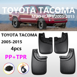 Toyota Tacoma Mudguards 2005-2021 <b>Plastic</b> Front Rear <b>Wheel</b> Splash Guards Black - Product Image 4