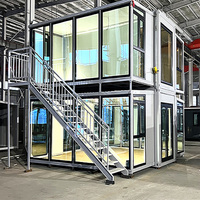 Cabine préfabriquée modulaire portable de 20 pieds et 40 pieds, Casas Prefabricadas, extensible, pliable, maison conteneur à double étage