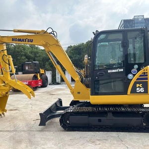 Miniexcavadora Usada Komatsu PC56 PC56-7, Máquina de Construcción Mini de 6 Toneladas, Excavadora KOMATSU PC56-7 en Venta - Product Image 2
