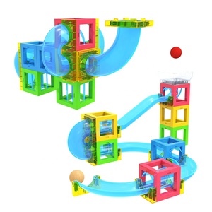 Juego de juguetes de bloques de construcción magnéticos, juego de lógica para niños, laberinto de mármol, plástico En71/certificado CPC - Product Image 3