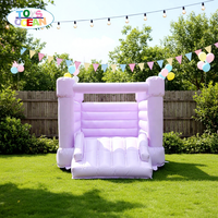Château Gonflable Commercial Violet avec Toboggan pour Enfants, Idéal pour Usage Domestique et Location - Prix de Gros