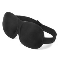 Masque pour les yeux Muqu SM Slave Roleplay réglable noir/rouge rembourré et cache-œil 3D pour couples, idéal pour la détente et le sommeil