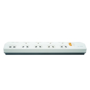 New Arrivals PRIMA Child Proof <b>Power</b> Strip Overload Protector Multiple <b>Socket</b> with 4 <b>USB</b> Fast Charge & Safety Shutter - Product Image 5