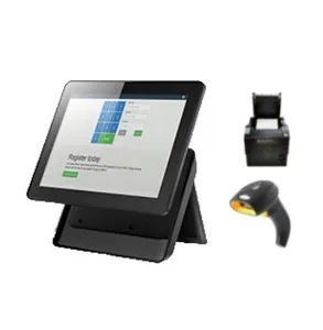 15 Inch All-In-One Pc Touch Computer Voor Kassier Supermarkt Apparatuur Kassa Pos Terminal Caisse Enregistreuse Tactiel