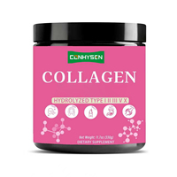 Poudre de collagène multi-sources OEM/ODM en bouteille : hydratation de la peau, santé des articulations et du système digestif, riche en vitamines pour la beauté des femmes