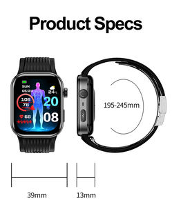 Reloj Inteligente S191 con Pantalla AMOLED Cuadrada, ECG, Bomba de Aire, Monitor de Presión Arterial, Reloj de Salud para Adultos Mayores con Detección de Caídas y Llamada <span class=keywords><strong>SOS</strong></span> - Product Image 3