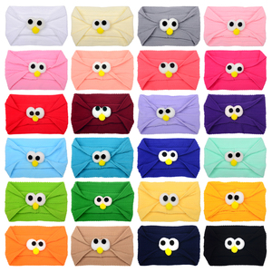 Kids Haar Accessoires Grote Vogel Ogen Baby Meisje Pasgeboren Hoofdband Stretch Cartoon Haarbanden Haar Boog Nylon Hoofdbanden Voor Baby - Product Image 4