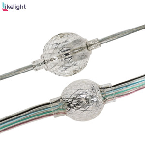Guirlandes lumineuses à billes miniatures adressables à 360 degrés, 25 mm, UCS1903 WS2811 RGB SMD3535, DC12V, IP67, pour la décoration extérieure des fêtes - Product Image 2