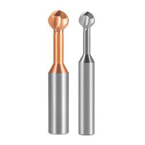 Fresa de Extremo de 60 Grados con 6 Filos, Vástago Recto de 4 mm, Punta Redondeada, Recubierta de Carburo de Tungsteno, Herramienta CNC de Acero, 65 HRc - Product Image 1