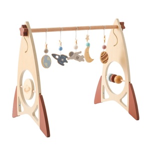 Baby Products Hot Selling 2024 Montessori Educational Toys Hanging Activity Wooden Foldable <b>Frame</b> Bar, Baby Play Gym - Product Image 1
