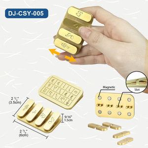 Venta al por mayor caliente escuela estudiantes Oficina adultos EDC <span class=keywords><strong>Fidget</strong></span> Slider chapado en oro magnético <span class=keywords><strong>fidget</strong></span> <span class=keywords><strong>Spinner</strong></span> juguete alivio del estrés Juguetes - Product Image 2