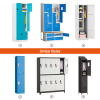 Armoire de rangement métallique à 10 compartiments avec serrure à code numérique pour employés, gymnases et dortoirs étudiants, résistante à la rouille - Vente en gros
