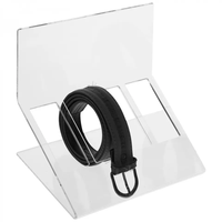 Présentoir en acrylique transparent sur mesure pour ceintures, élégant support pour cravates, nœuds papillon, bijoux, montres, usage domestique, sérigraphié