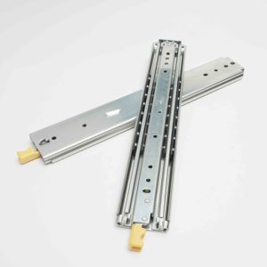 Correderas para cajones <span class=keywords><strong>LILO</strong></span> de acero inoxidable 304 de alta resistencia, 227 kg, extensión completa de 3 pliegues, 76 mm, con triple hilera de rodamientos de bolas y bloqueo - Product Image 1