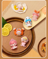 2026 Authentique Popmart Labubu Série Dip for Fun Figurine Mini Anime en PVC Lets Hot Pot pop Beans Boîtes Mystères pour Décoration de Bureau