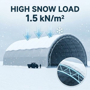 Estructura de tensión en frío para clima sueco, tipo salón, refugio, almacenamiento, garaje, resistente, con cubierta de tela y PVC, sin acero galvanizado, modelo b1, <span class=keywords><strong>precio</strong></span> por año - Product Image 3
