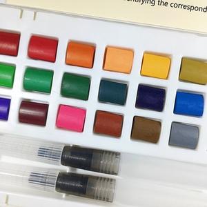 Peintures à l'aquarelle solides en 12/24/36/48 couleurs - Product Image 2
